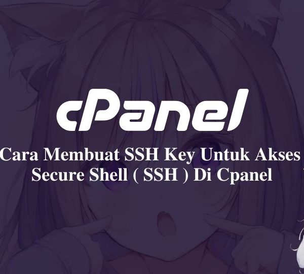 cara buat ssh key di cpanel